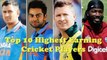 Top 10 Highest Earning Cricketers   Highest Paid Cricket Players