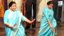 Asha Bhosle Dancing On Stage