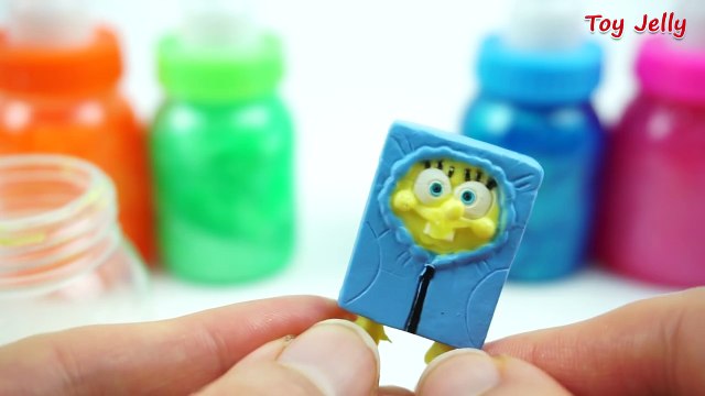 Learn Colors Clay Slime Surprise Toys Kitty Shopkins Squinkies Disney Cars Sponge Bob Colours Slimes