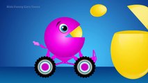 Learn Colors with Packman Monster Truck | Colors for Children to Learn with Surprise Eggs