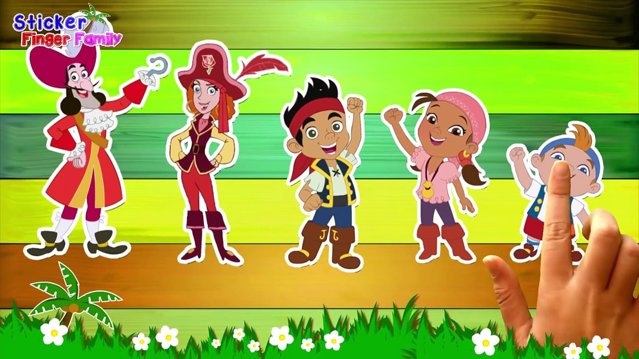 Jack and The Neverland Pirates Finger Family By Sticker Song