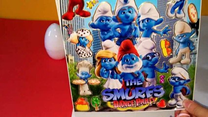 The Smurfs Dance Party | Smurfs Opening Theme |Special Stickers on Surprise Eggs Candy Video