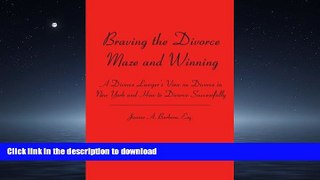 READ THE NEW BOOK Braving the Divorce Maze and Winning: A Divorce Lawyer s View on Divorce in New