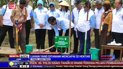 Presiden Jokowi Menanam Pohon Bareng 5500 Petani