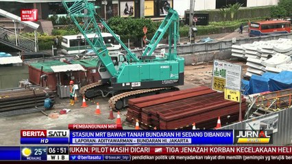 Pembangunan Stasiun Bawah Tanah Bundaran HI Ditargetkan Rampung Akhir 2016