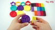 Learn Colours with Play Dough Modelling Clay with Molds Fun and Creative for Children Toddler