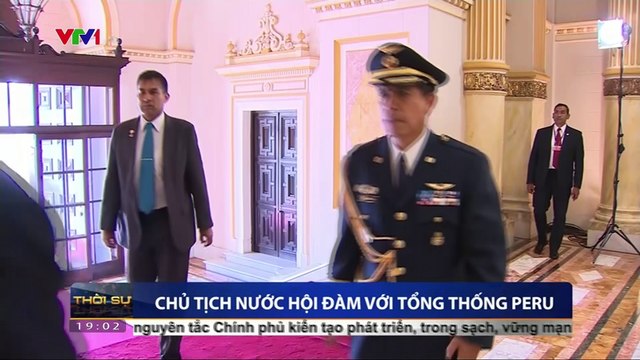 Chủ tịch nước Trần Đại Quang hội đàm với Tổng thống Peru