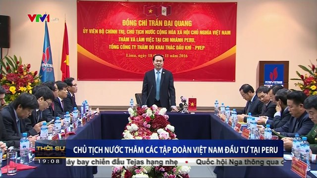 Chủ tịch nước Trần Đại Quang thăm các tập đoàn Việt Nam đầu tư tại Peru