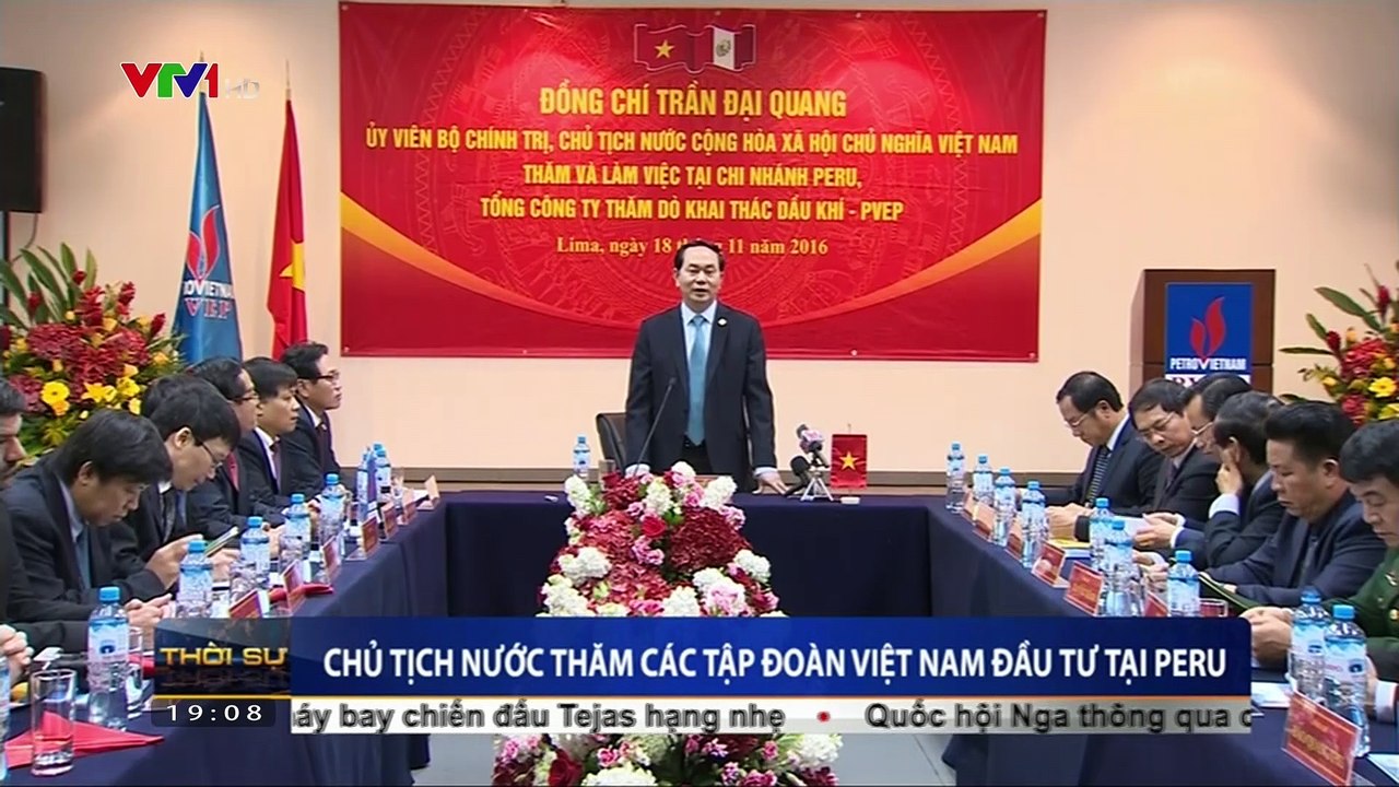 Chủ tịch nước Trần Đại Quang thăm các tập đoàn Việt Nam đầu tư tại Peru