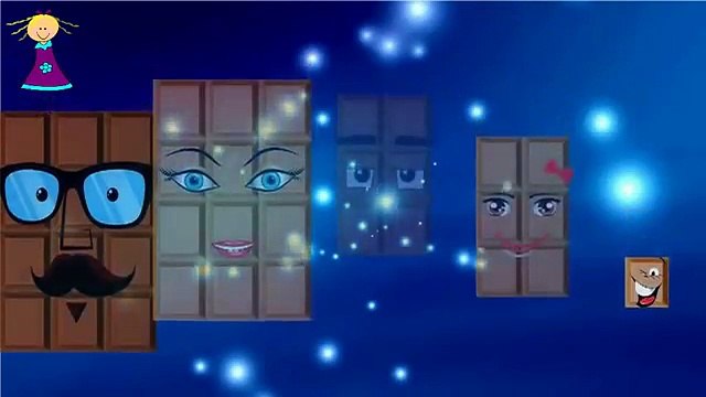 CHOCOLATE BARS Finger Family Cartoon Nursery Rhymes | 2D Cartoon Finger Family Rhymes for Kids