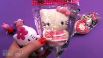 Opening Peppa Pig Hello Kitty Minnie Mouse Lollipops Marshmallow Toys