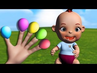 Baby Finger Family Song for Learning Colors - Baby Popping balloon Songs for Kids
