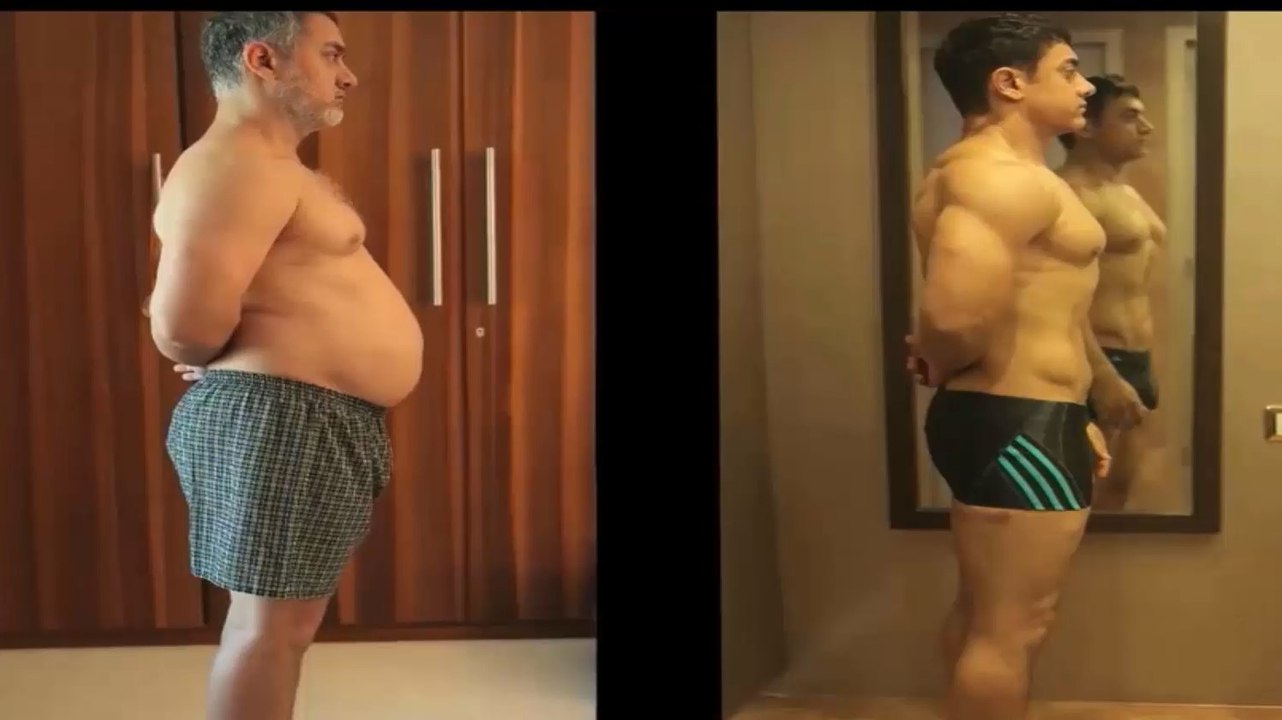 Watch the full video of Aamir Khan's body transformation from 97 kgs to six packs for #Dangal here