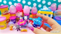 Peppa pig surprise eggs Peppa pig Surprise Toys disney collector play doh frozen ylh-2