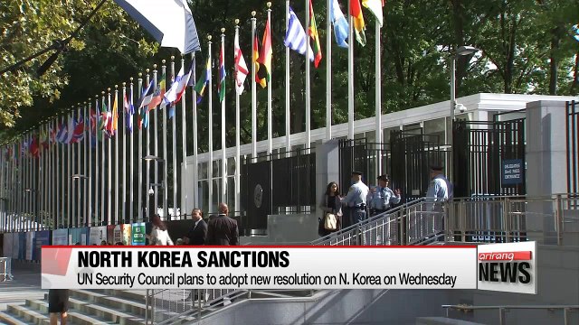 UN Security Council plans to adopt new resolution on N. Korea on Wednesday