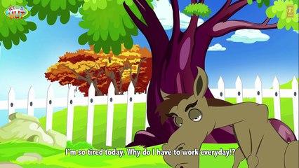 THE LAZY HORSE - Moral Story For Children | T Series Kids Hut - Full Story