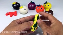 Fun Creative & Learn Colours with Play Dough Apples Smiley Face Animals Molds Fun For Kids