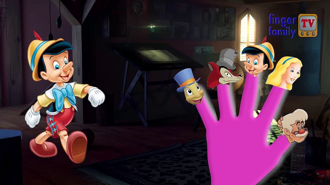 Pinocchio Finger Family Nursery Rhyme