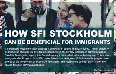 Why SFI is offered by the government of Sweden