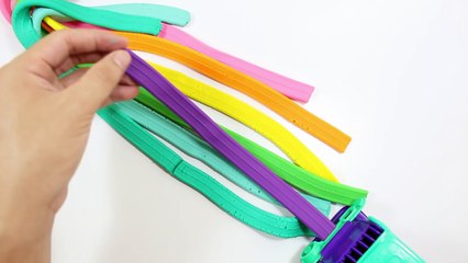 PLAY DOH RAINBOW TOYS - CREATE Rainbow frozen playdoh Funny with Peppa pig