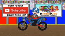 Superheroes Finger Family Song Captain America , Paw Patrol Monster Trucks & Bikes #animation