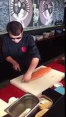 Nusret Taklidi Yapan Suşi Ustası