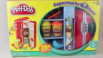 Play Doh Refrigerator Supermarket Store PART 1 Grocery Store Play Dough Food Ice Cream DisneyCarToys