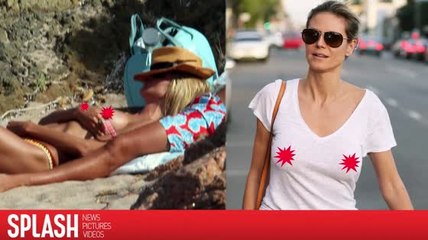 Heidi Klum aime voir plus de seins et moins de soutien-gorge