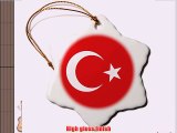3dRose orn_159817_1 Flag Turkey Turkish Red and White Crescent Moon and Star Anatolia Asia