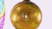 Friendship Ball Yellow / Gold 4 Inch Kugel Iridized Witch Ball by Iron Art Glass Designs