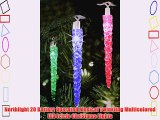 Northlight 20 Battery Operated Musical Twinkling Multicolored LED Icicle Christmas Lights