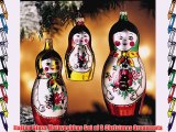 Italian Glass Matryoshkas Set of 3 Christmas Ornaments