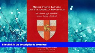 FAVORIT BOOK Middle Temple Lawyers and the American Revolution READ EBOOK