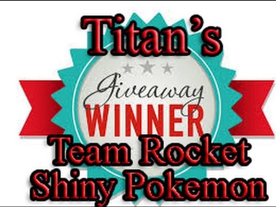 The Winner of The Team Rocket Giveaway Announced  Pokemon X&Y ORAS
