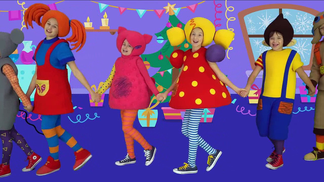 КУКУТИКИ - НОВЫЙ ГОД 2017 - Веселая развивающая песня мультфильм для детей малышей про животных_cut