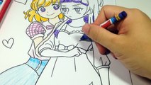 魔法使いプリキュアぬりえ クレヨン練習 - Coloring Maho GIRLS PRECURE