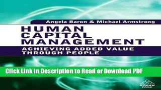 Download Human Capital Management: Achieving Added Value through People Free Books