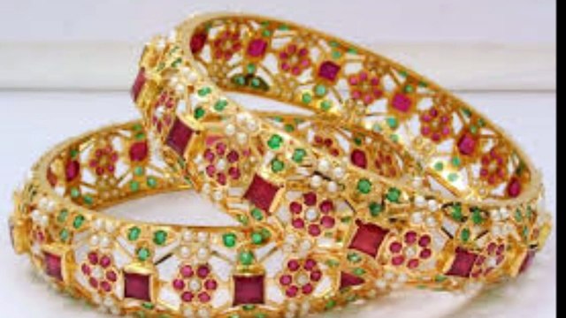 Bridal bangles and kngan designs of gold