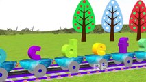 ABC Alphabet Songs For Children On Train | 3D ABCD Songs For Children | Alphabet Songs