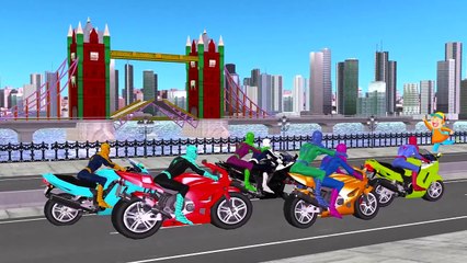 Colors Spiderman Vs Hulk Finger Family Songs Epic Helicopter Party & Nursery Rhymes For Children