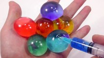 DIY How To Make Colors Slime Water Balloons Play Learn Colors Slime nursery rhymes Wheels On The Bus