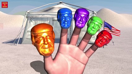 DONALD TRUMP - DINOSAUR BRACHIOSAURUS CANDY WALKING Finger Family & MORE | 3D Nursery Rhymes