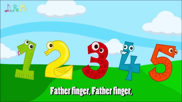Animal Learning Number Finger Family Nursery Rhymes Counting 1 2 3 4 5 Numbers