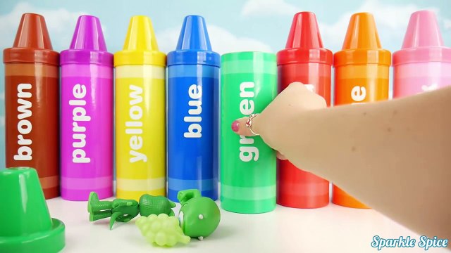 Learn Colors with PJ Masks Crayons Play Doh Ice Cream Peppa Pig Elephant Molds Fun Creative for Kids
