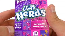 Candy thats HARD AS STONE! Wonka NERDS Candy Test - Strawberry and Grape