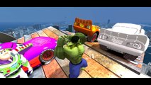 Hulk Superhero W/ Pixar Ligthning McQueen and disney toy story nursery rhymes