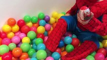 Spiderman Baby Bath Time Spiderbaby Pit Balls Pool Surprise Eggs Sear Superheroes Real Life Videos