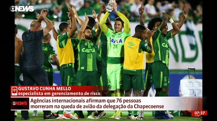 76 Mortos e 5 Sobreviventes em Voo da Chapecoense