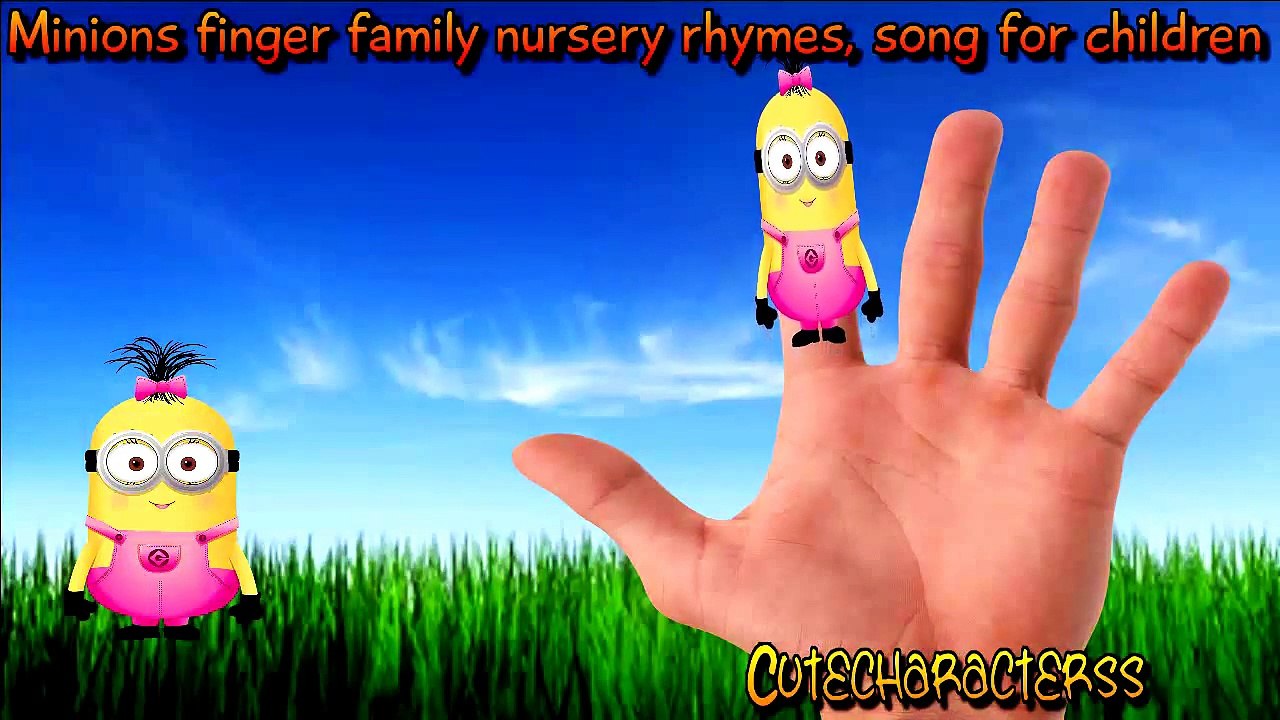 Minions Finger Family Nursery Rhymes Cutecharacterss