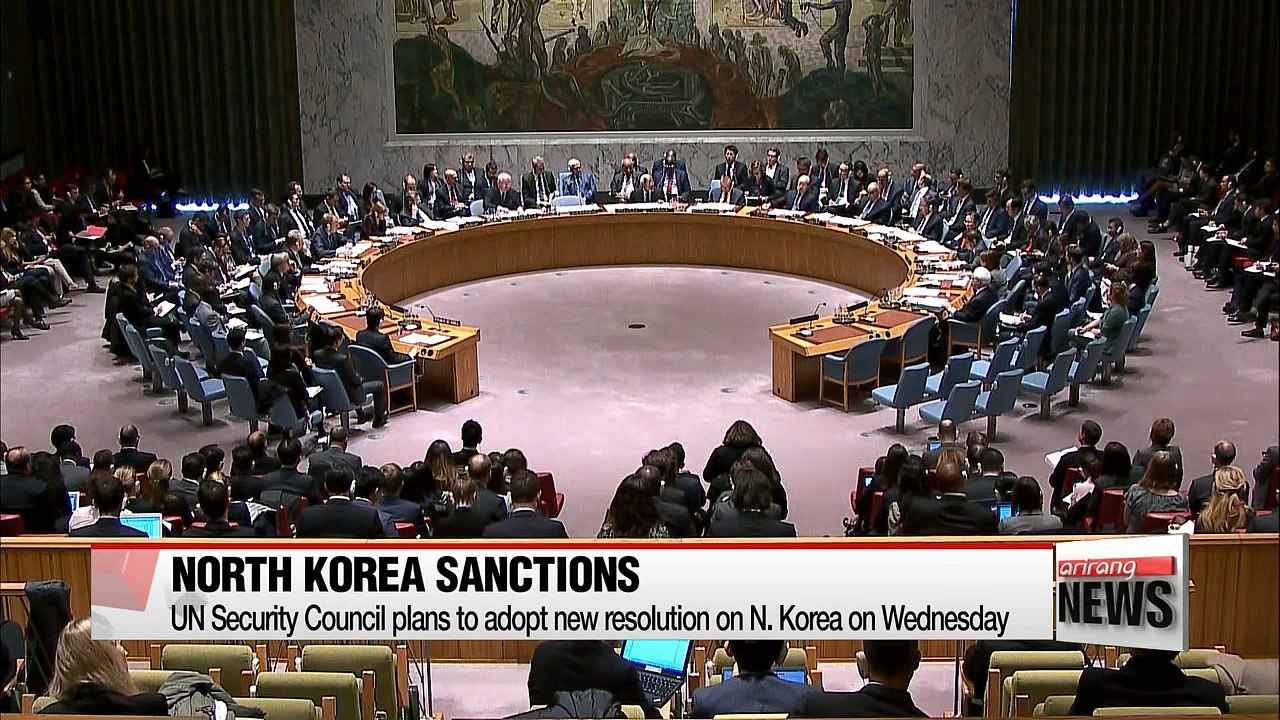UN Security Council plans to adopt new resolution on N. Korea on Wednesday